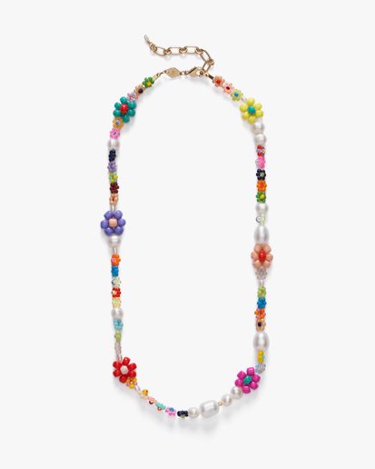 Anni Lu Mexi Flower Necklace Gold