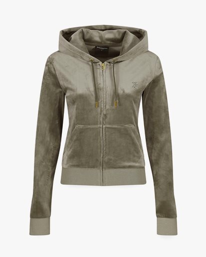 Juicy Couture Robertson Classic Velour Hoodie Gold