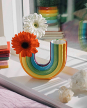 Doiy Rainbow Vase Multicolor