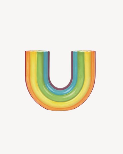 Doiy Rainbow Vase Multicolor