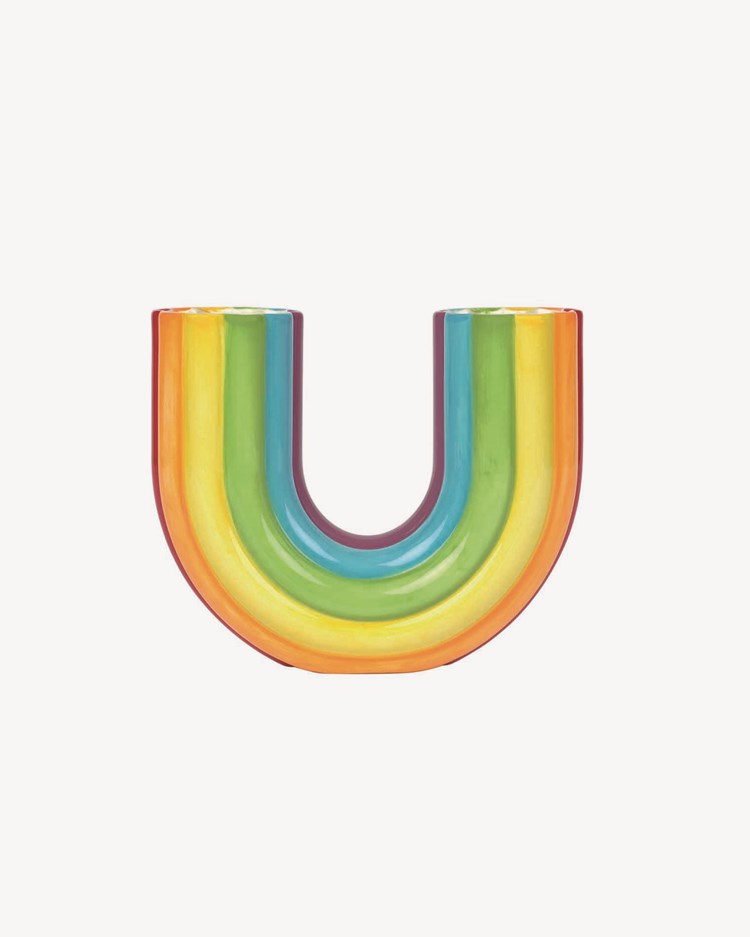 Doiy Rainbow Vase Multicolor