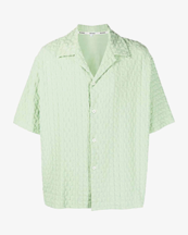 Sunnei Monogram Short Sleeve Shirt Sage Green