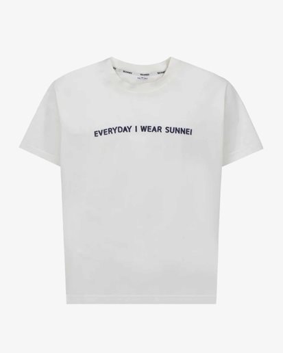 Sunnei Classic Eiws T-Shirt Off White