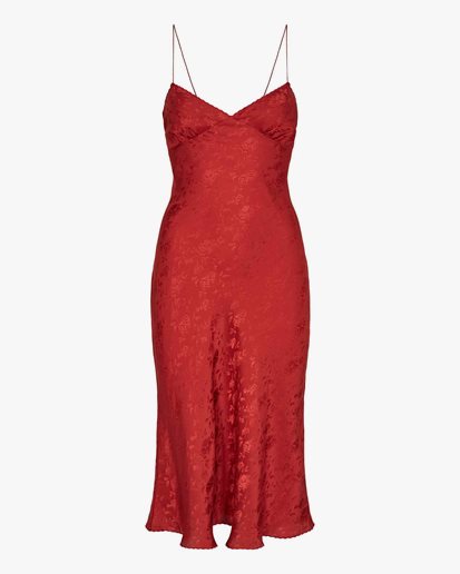 The Garment Malibu Slip Dress Faded Red