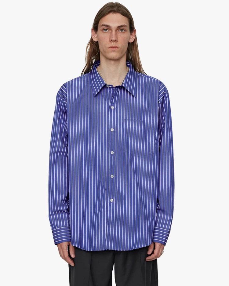 Mfpen Executive Shirt Blue Stripe