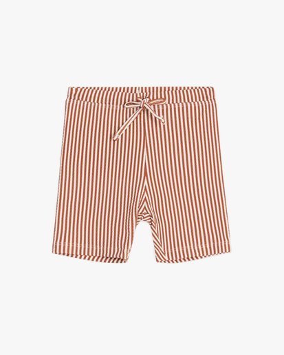 Garbo & Friends Uv Swim Shorts Stripe Rust