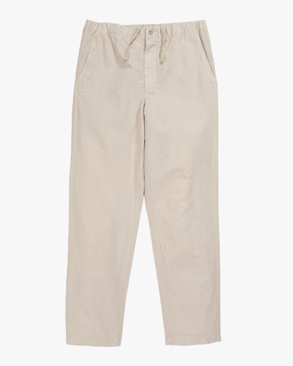 Norse Projects Ezra Cotton Linen Trousers Marble White
