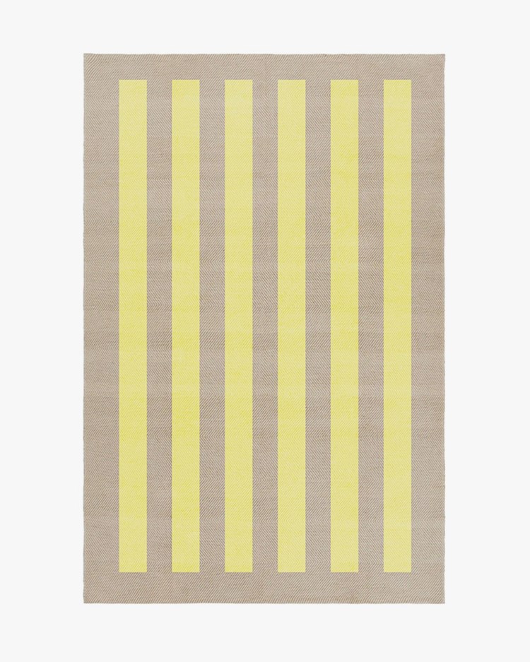 Matias Moellenbach Jute Rug Yellow Stripes