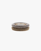 Izabel Display Colorful Ring Black Silver