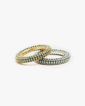 Izabel Display Colorful Ring Green Gold