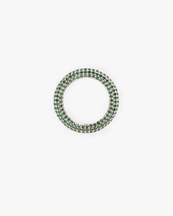 Izabel Display Colorful Ring Green Silver