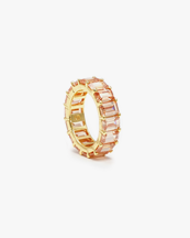 Izabel Display Colorful Ring Chunky Beige Gold