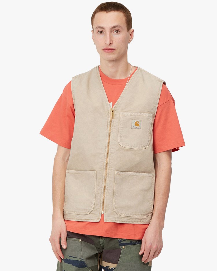 carhartt wip ベストArbor Vest Dusty H Brown トップス ベスト