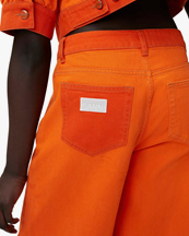 Ganni Cutline Trousers Orangeade