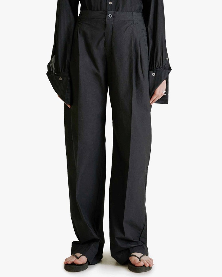 Hope Lungo Trousers Black Cotton