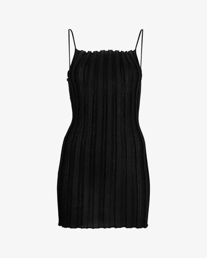 A Roege Hove Katrine Mini Slit Dress Black