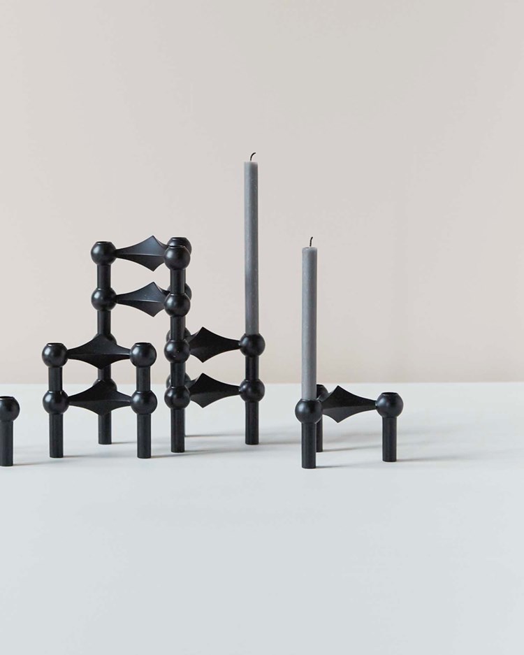 STOFF Nagel Candles Box 12Pack Anthracite Vallgatan 12