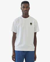 Forét Spear T-Shirt White/Dark Green