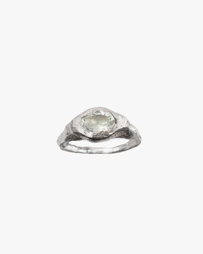 Simuero Faro Ring Clear Silver