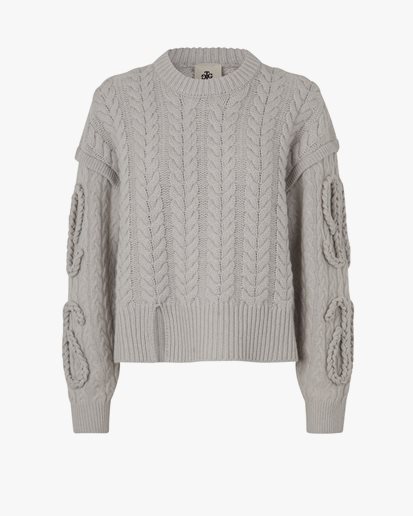 The Garment Canada Cable Braided Knit Oatmeal