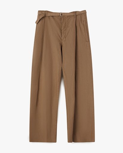 Lemaire Belted Easy Pants Cub Brown