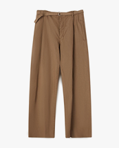Lemaire Belted Easy Pants Cub Brown