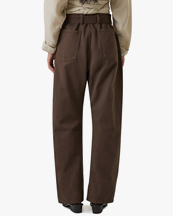 Lemaire Twisted Belted Pants Dark Brown