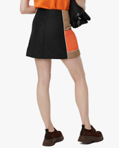 Ganni Padded Mini Skirt Block Colour