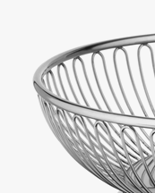 Alessi Round Wire Basket Stainless Steel