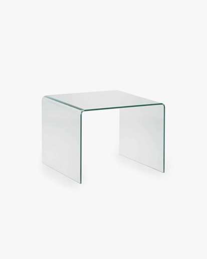 Burano Glass Side Table Clear