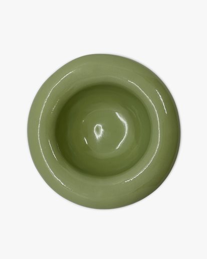 Bombac Small Bowl Cream Green