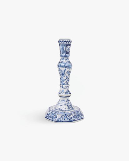&Klevering Candle Holder Delftware Blue