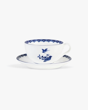 &Klevering Cup And Saucer Delftware Small Set Of 2 Blue
