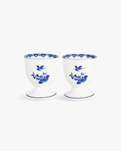 &Klevering Egg Holder Delftware Set Of 2 Blue
