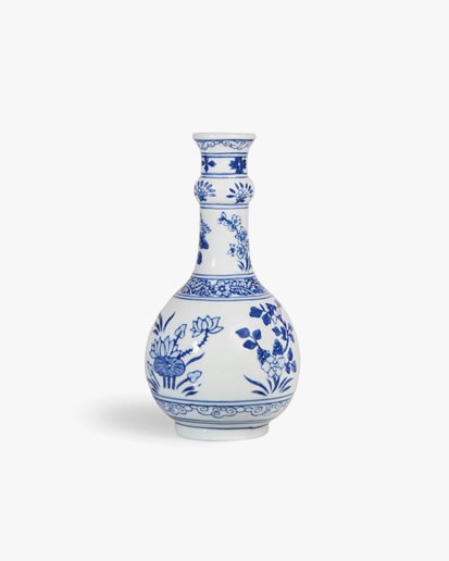 &Klevering Vase Flowers Ruyi Blue