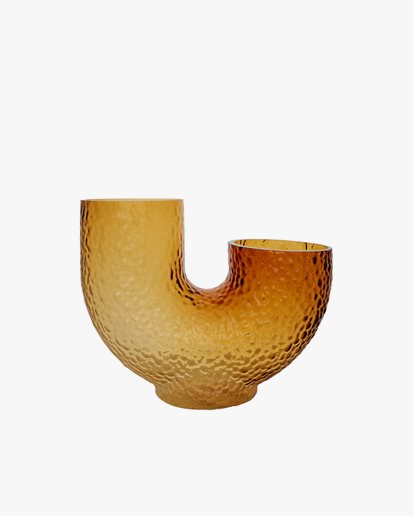 AYTM Arura Glass Vase Medium Amber