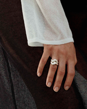 Louis Abel Aurea´ Polished Ring Silver