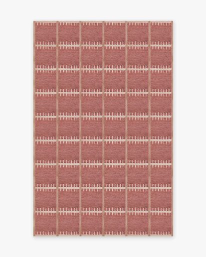 Layered Swedish Homage Lilly Rug Claret Red