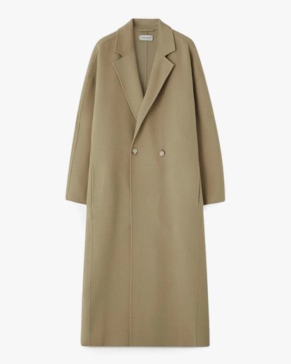 House Of Dagmar Doublé Coat Light Olive Green