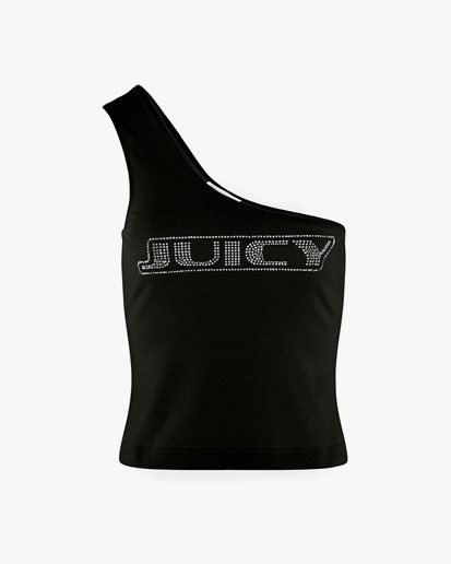 Juicy Couture Digi Asymmetric Top Black