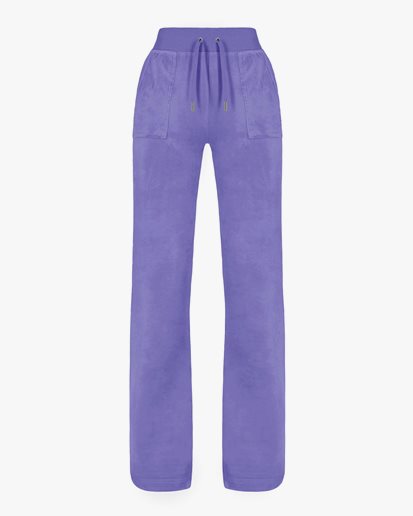 Juicy Couture Del Ray Classic Velour Pants Dahlia Purple
