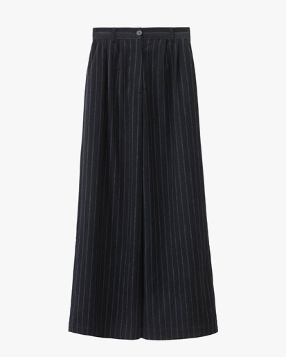 A Part Of The Art Dreamy Wide Pants Pinstripe