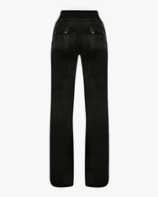 Juicy Couture Del Ray Classic Velour Pants Black