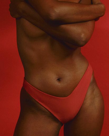 Bare Lou Bikini Bottom Red