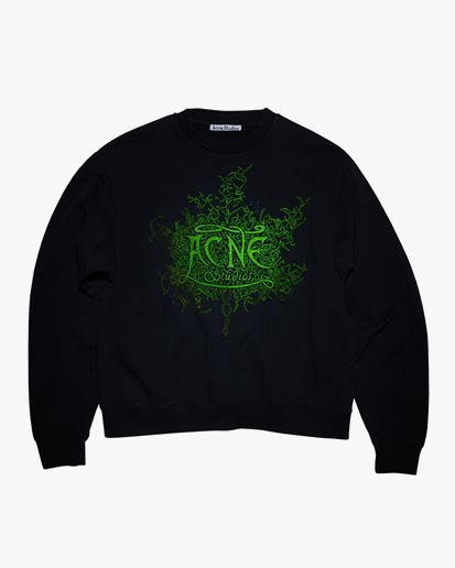 Acne Studios Glow In The Dark Sweatshirt Faded Black