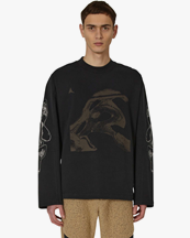 ROA T-Shirt Long Sleeve Graphic Black