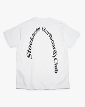 Stockholm Surfboard Club Alko Back Logo T-Shirt White/Black
