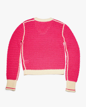 Stockholm Surfboard Club Lola Knitted V-Neck Sweater Flou Pink