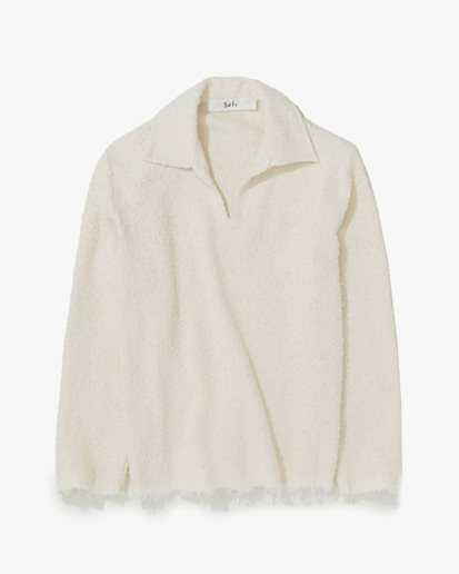 Séfr Luis Sweater Fringed Cream