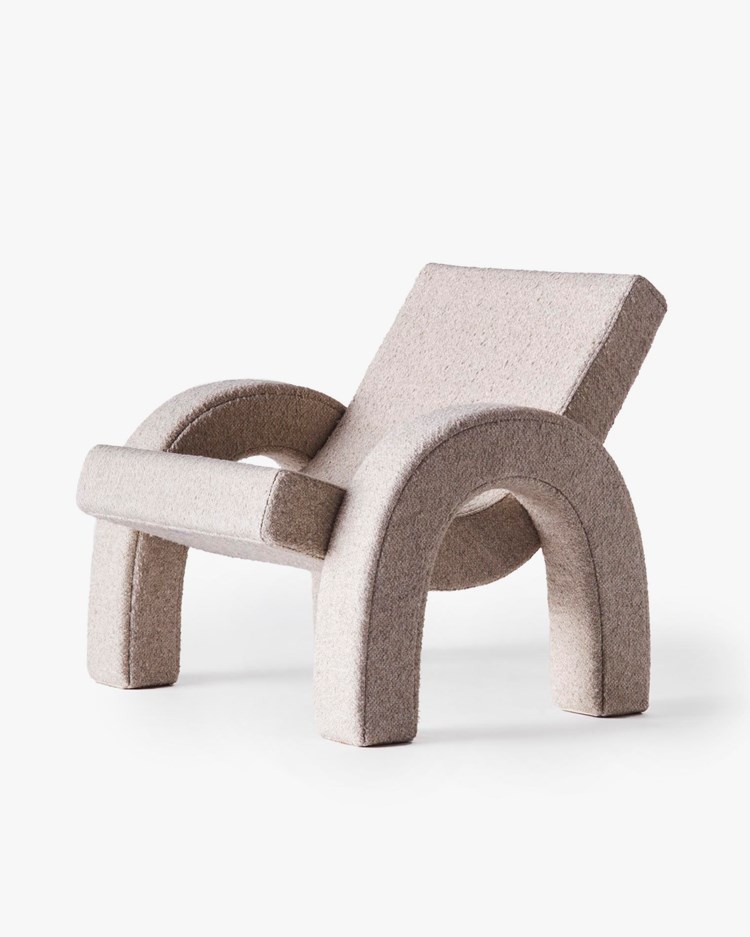 Dusty Deco Arco Lounge Chair Natural